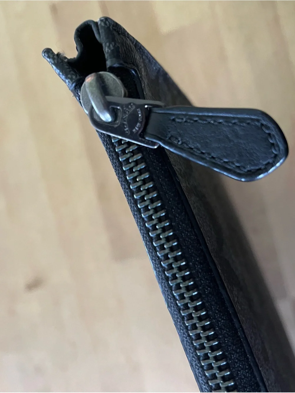 Coach Black Signature Canvas Laptop Sleeve
